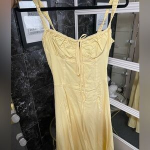 FASHIONNOVA Stretchy Corset Maxi Dress